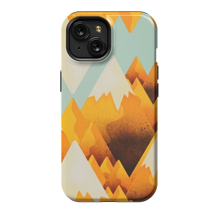 iPhone 15 StrongFit Yellow sand peaks by Steve Wade (Swade)