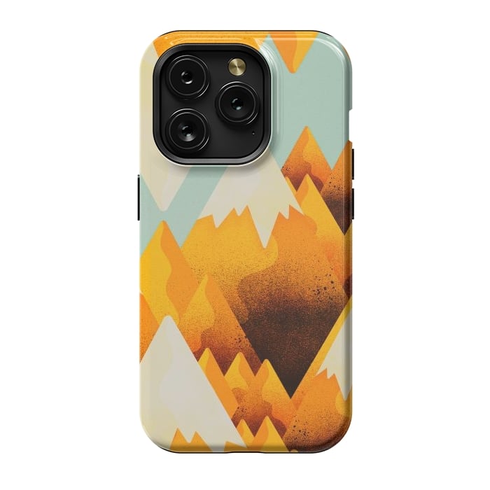 iPhone 15 Pro StrongFit Yellow sand peaks by Steve Wade (Swade)