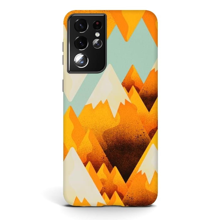 Galaxy S21 ultra StrongFit Yellow sand peaks by Steve Wade (Swade)