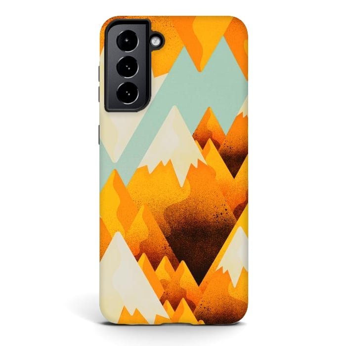 Galaxy S21 StrongFit Yellow sand peaks by Steve Wade (Swade)