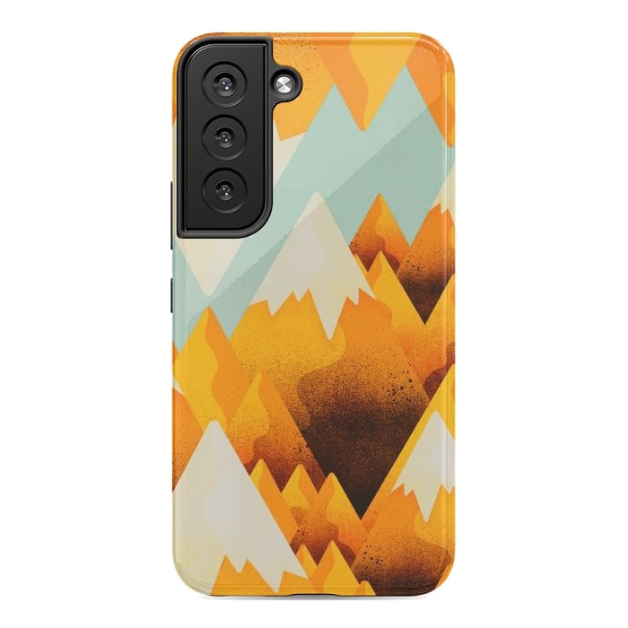 Galaxy S22 StrongFit Yellow sand peaks by Steve Wade (Swade)