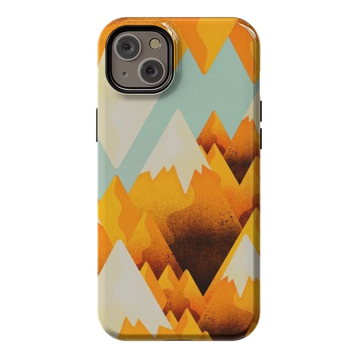 iPhone 14 Plus StrongFit Yellow sand peaks by Steve Wade (Swade)