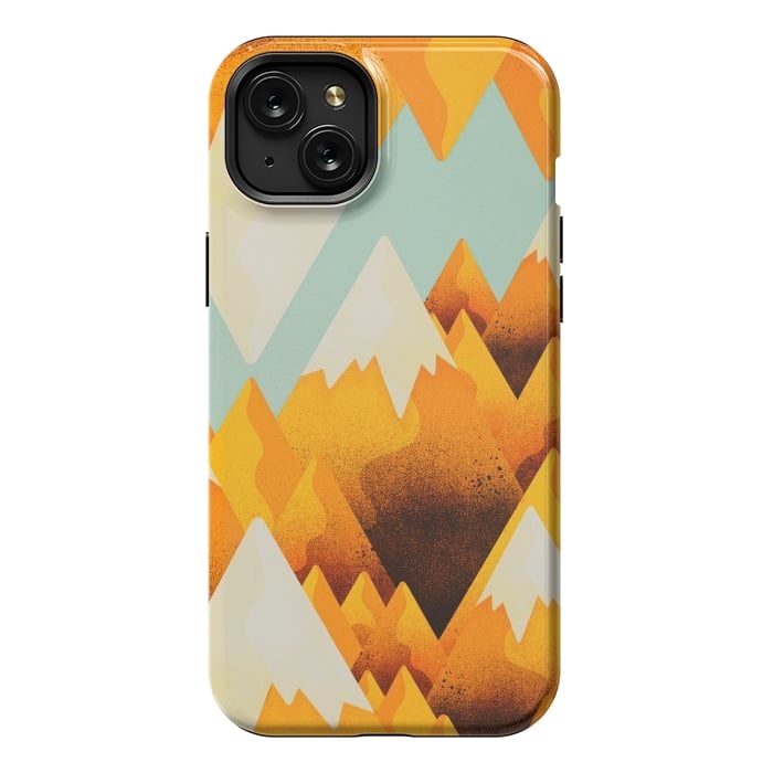 iPhone 15 Plus StrongFit Yellow sand peaks by Steve Wade (Swade)