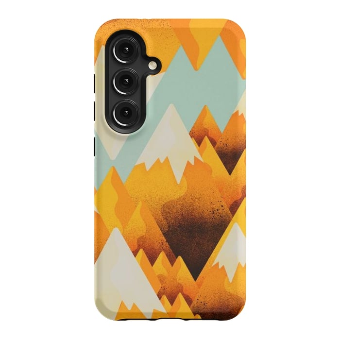 Galaxy S24 StrongFit Yellow sand peaks by Steve Wade (Swade)