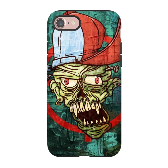 iPhone 7 StrongFit monster head with cap by Manuvila
