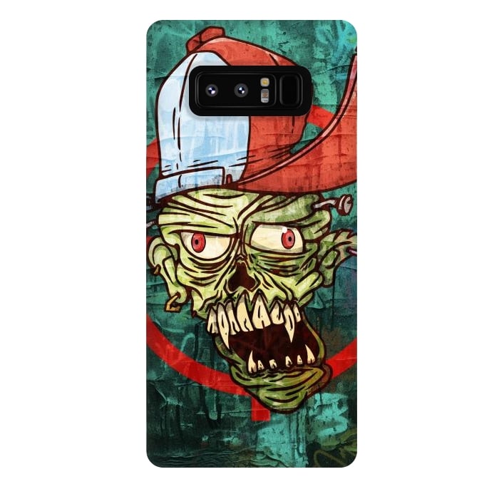 Galaxy Note 8 StrongFit monster head with cap by Manuvila