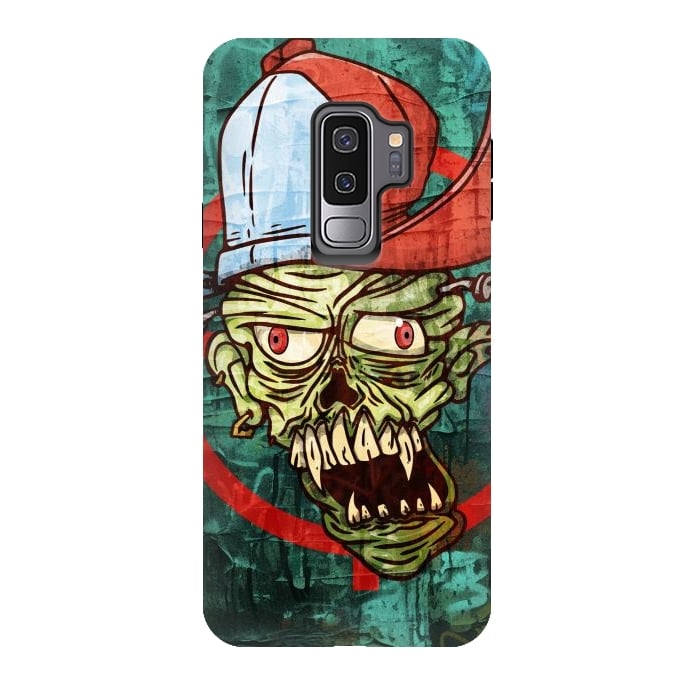 Galaxy S9 plus StrongFit monster head with cap by Manuvila