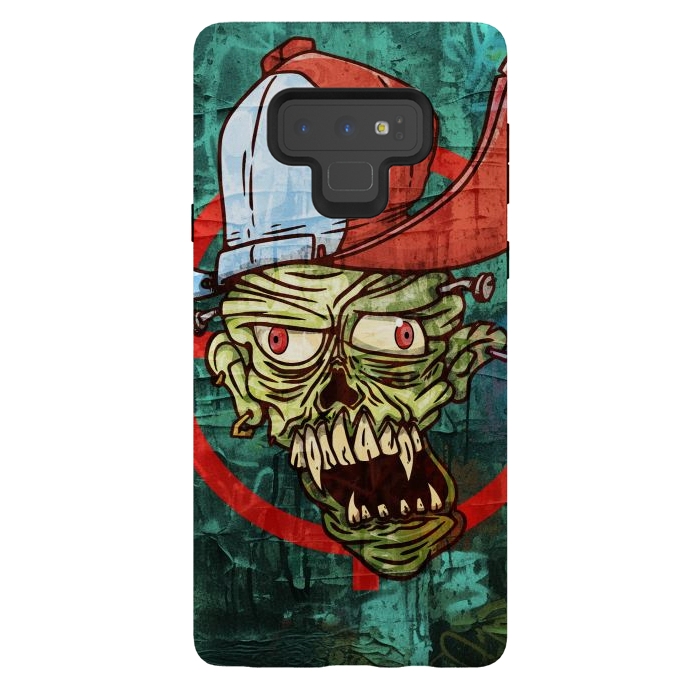 Galaxy Note 9 StrongFit monster head with cap by Manuvila