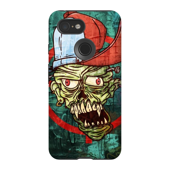 Pixel 3 StrongFit monster head with cap by Manuvila