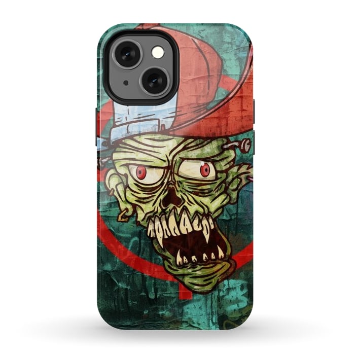 iPhone 12 mini StrongFit monster head with cap by Manuvila