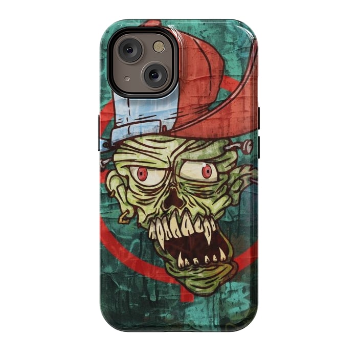 iPhone 14 StrongFit monster head with cap by Manuvila