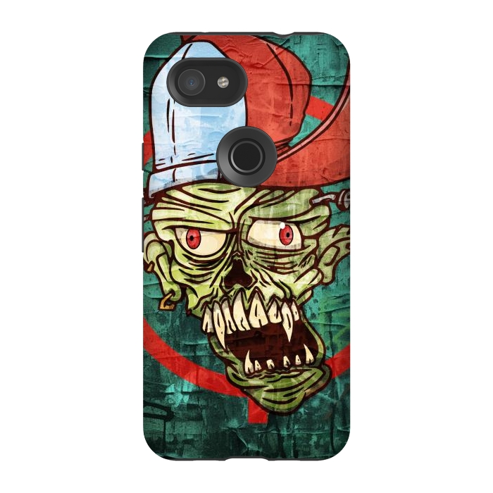 Pixel 3A StrongFit monster head with cap by Manuvila