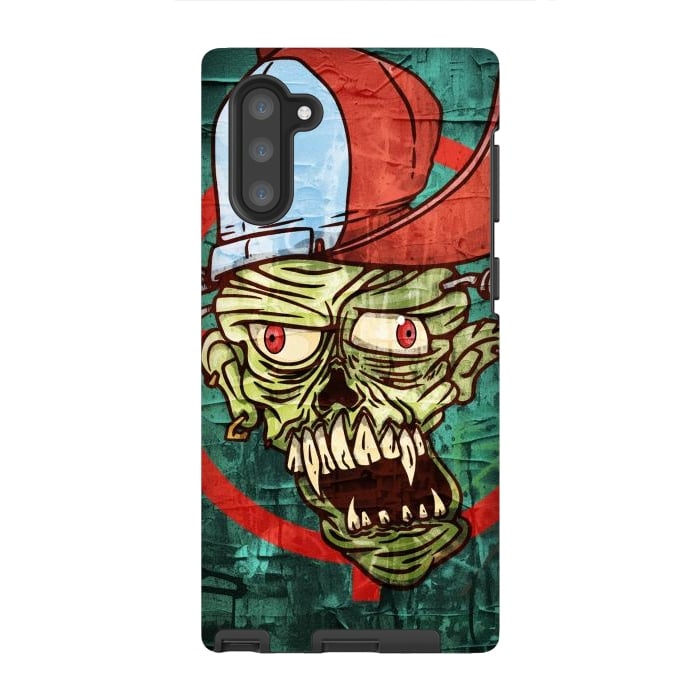 Galaxy Note 10 StrongFit monster head with cap by Manuvila