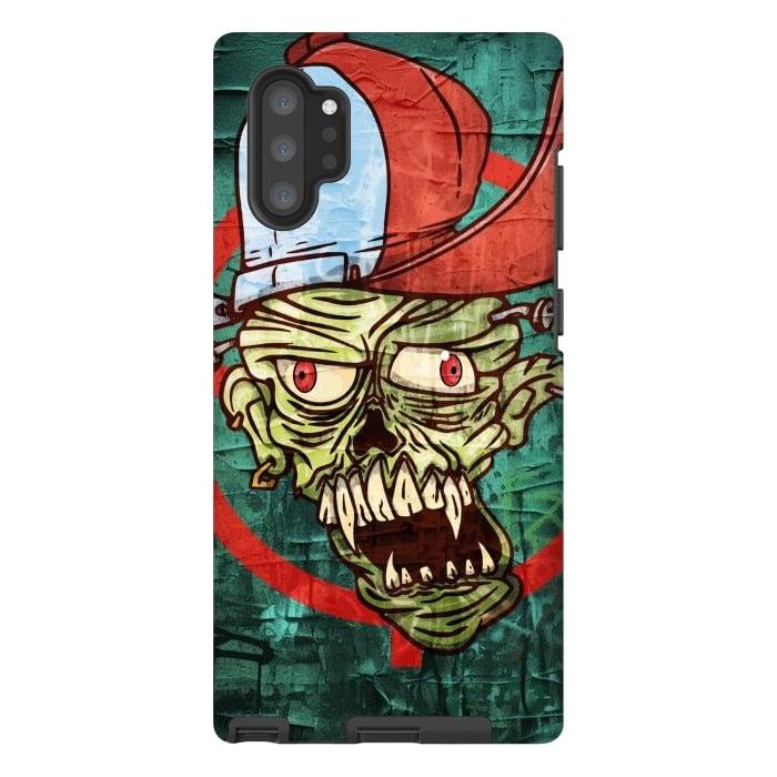 Galaxy Note 10 plus StrongFit monster head with cap by Manuvila