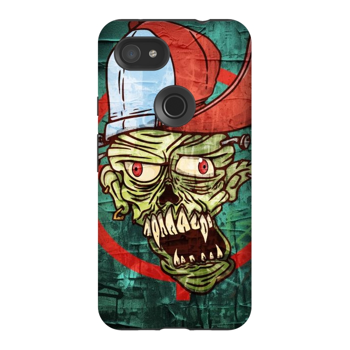Pixel 3AXL StrongFit monster head with cap by Manuvila