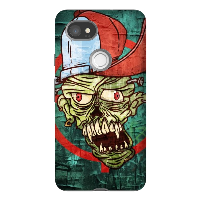 Pixel 2XL StrongFit monster head with cap by Manuvila