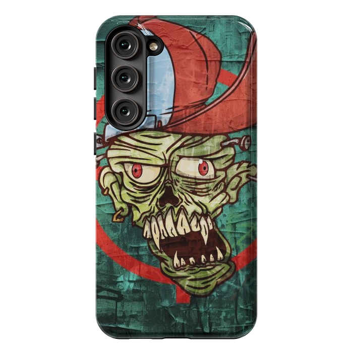 Galaxy S23 Plus StrongFit monster head with cap by Manuvila