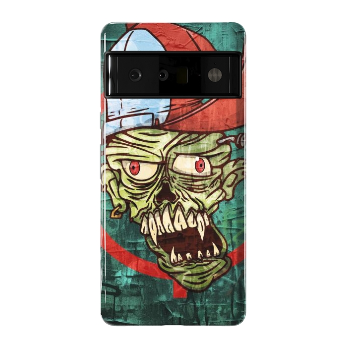 Pixel 6 Pro StrongFit monster head with cap by Manuvila
