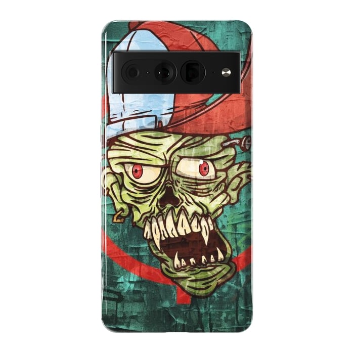 Pixel 7 Pro StrongFit monster head with cap by Manuvila