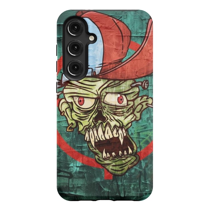 Galaxy S24 Plus StrongFit monster head with cap by Manuvila
