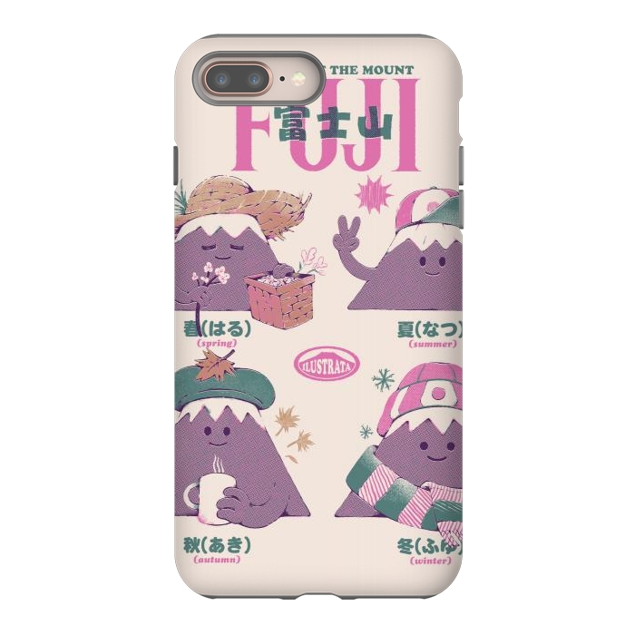 iPhone 7 plus StrongFit Fuji Seasons by Ilustrata