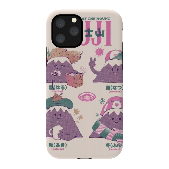 iPhone 11 Pro StrongFit Fuji Seasons by Ilustrata