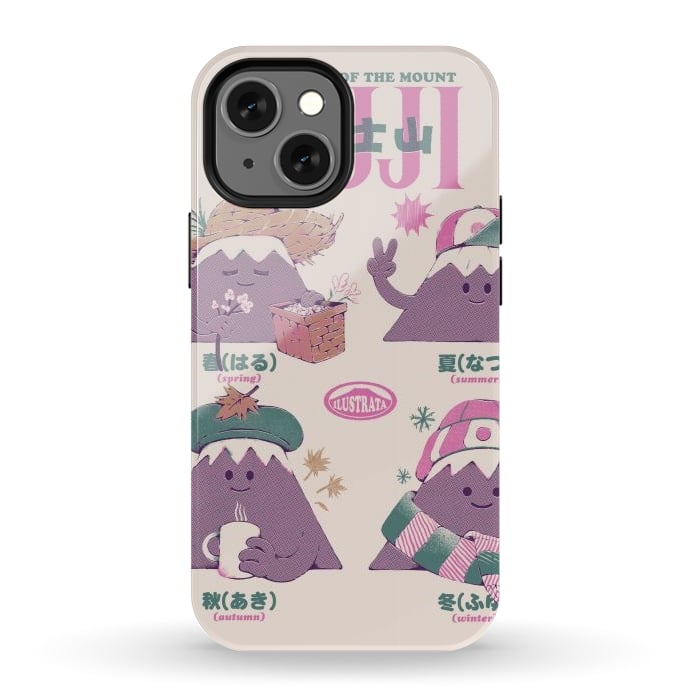 iPhone 12 mini StrongFit Fuji Seasons by Ilustrata