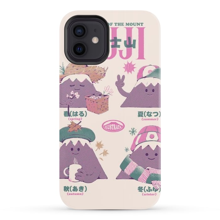 iPhone 12 StrongFit Fuji Seasons by Ilustrata