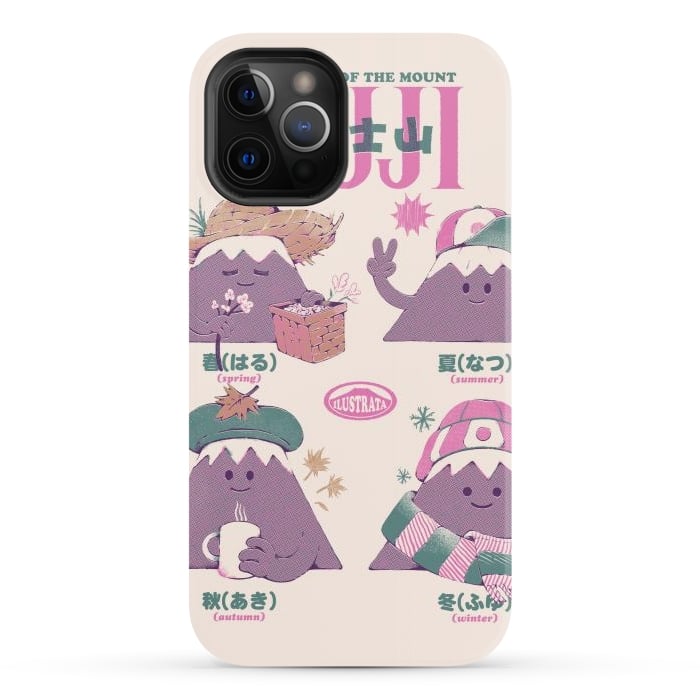 iPhone 12 Pro StrongFit Fuji Seasons by Ilustrata