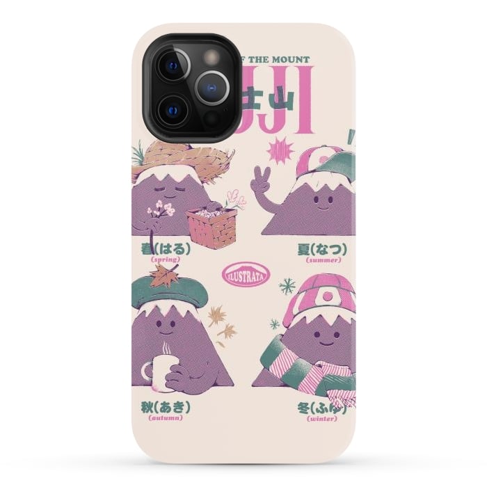 iPhone 12 Pro Max StrongFit Fuji Seasons by Ilustrata