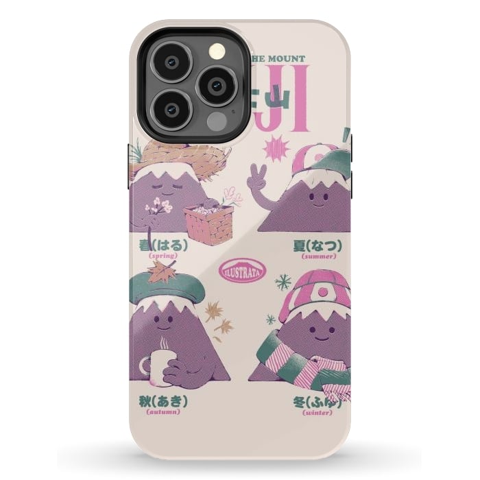 iPhone 13 Pro Max StrongFit Fuji Seasons by Ilustrata
