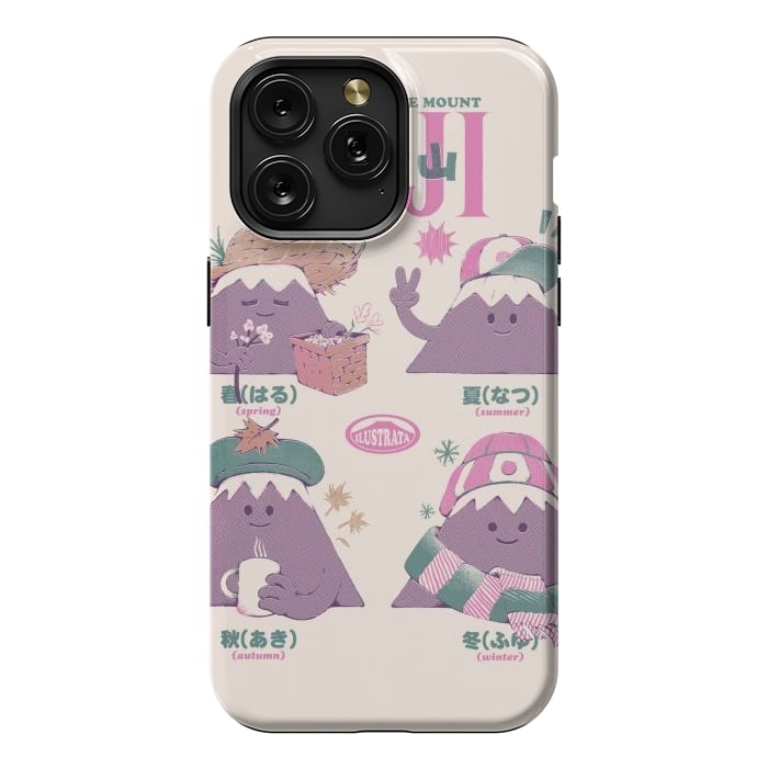 iPhone 15 Pro Max StrongFit Fuji Seasons by Ilustrata