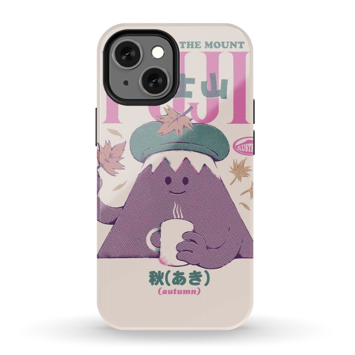 iPhone 12 mini StrongFit Mount Fuji Autumn by Ilustrata