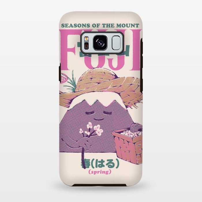 Galaxy S8 plus StrongFit Mount Fuji Spring by Ilustrata