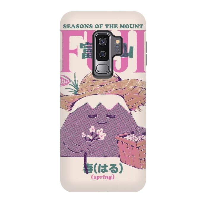 Galaxy S9 plus StrongFit Mount Fuji Spring by Ilustrata