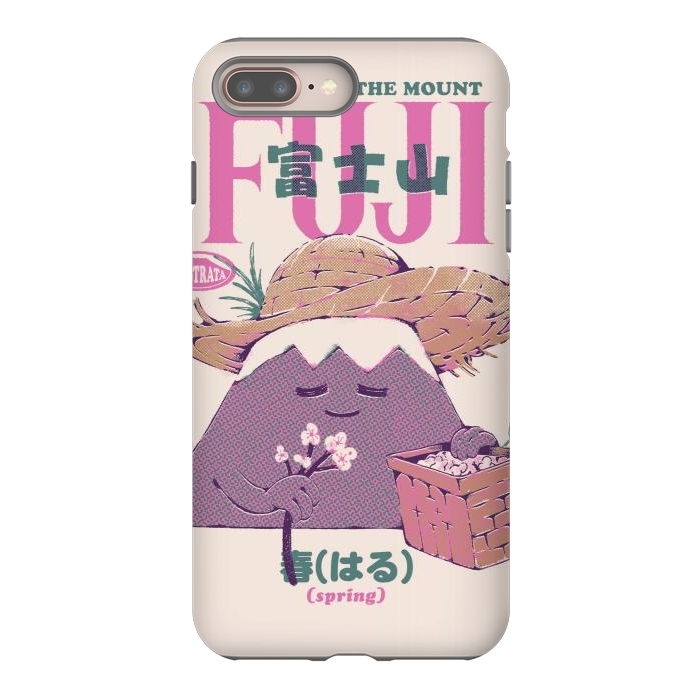 iPhone 8 plus StrongFit Mount Fuji Spring by Ilustrata