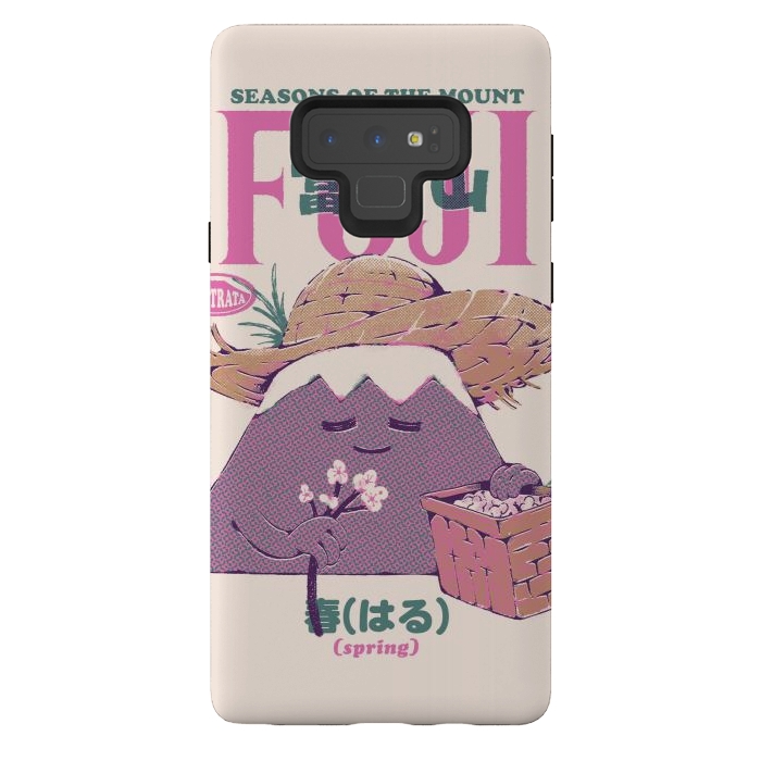 Galaxy Note 9 StrongFit Mount Fuji Spring by Ilustrata