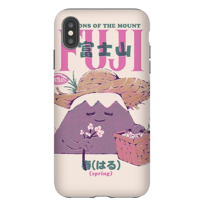 iPhone Xs Max StrongFit Mount Fuji Spring by Ilustrata