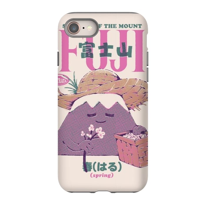iPhone SE StrongFit Mount Fuji Spring by Ilustrata