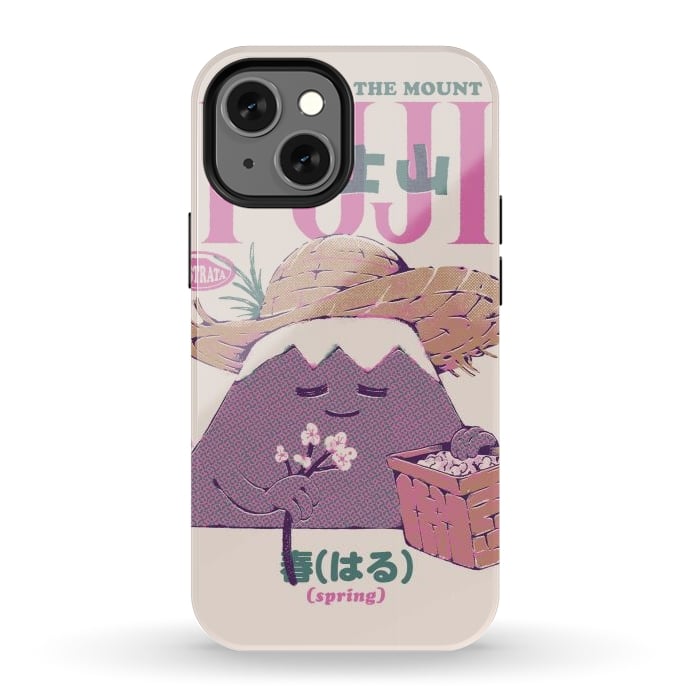 iPhone 12 mini StrongFit Mount Fuji Spring by Ilustrata