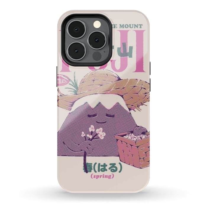 iPhone 13 pro StrongFit Mount Fuji Spring by Ilustrata