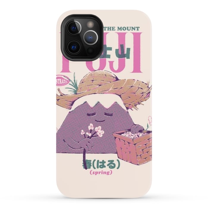 iPhone 12 Pro Max StrongFit Mount Fuji Spring by Ilustrata