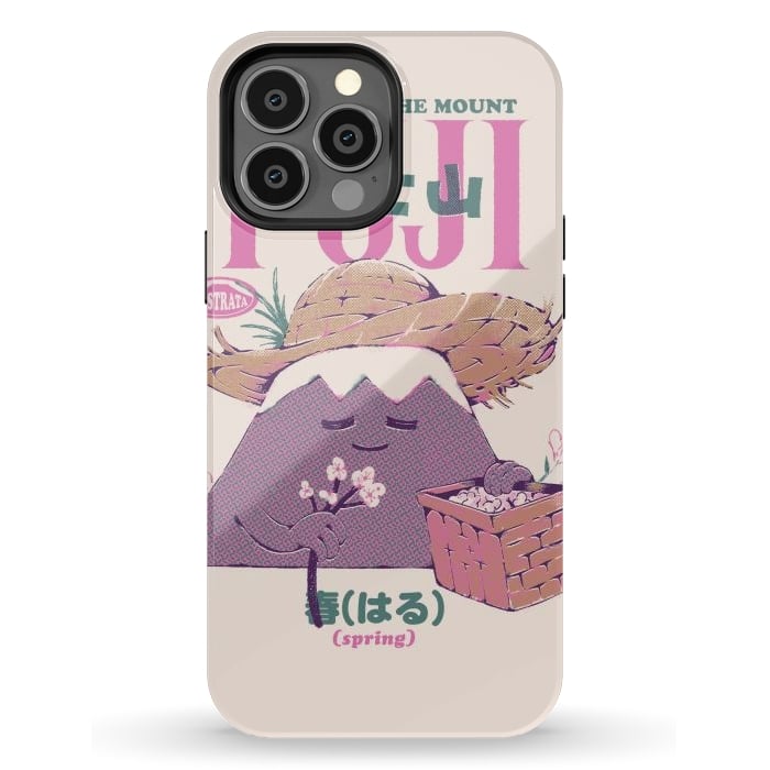 iPhone 13 Pro Max StrongFit Mount Fuji Spring by Ilustrata
