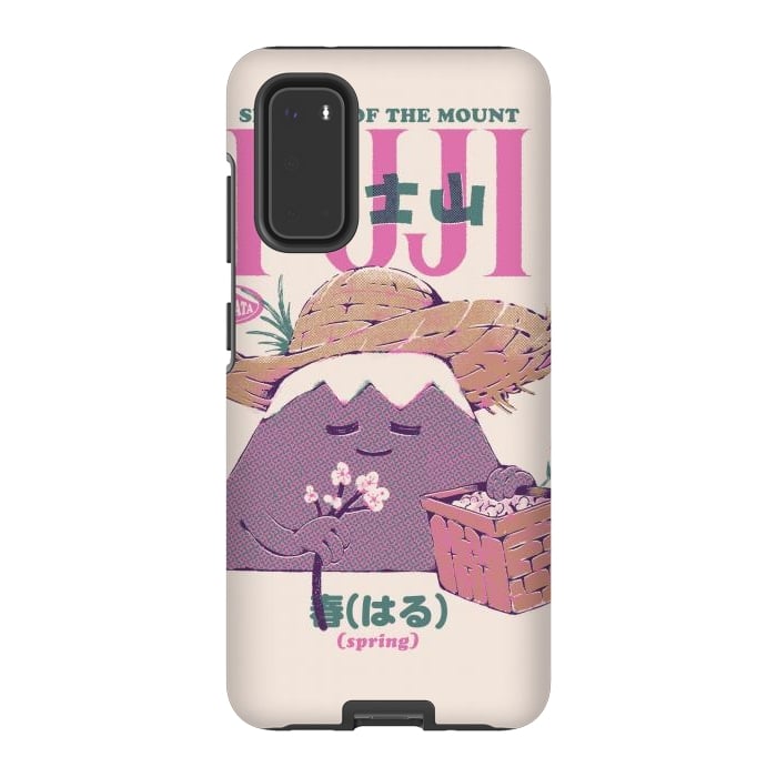 Galaxy S20 StrongFit Mount Fuji Spring by Ilustrata
