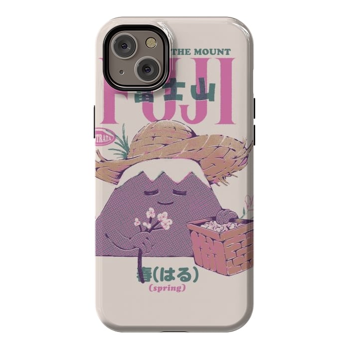 iPhone 14 Plus StrongFit Mount Fuji Spring by Ilustrata