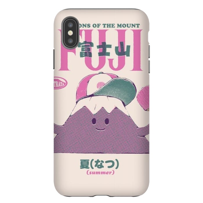 iPhone Xs Max StrongFit Mount Fuji Summer by Ilustrata