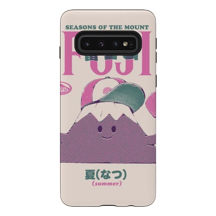 Galaxy S10 StrongFit Mount Fuji Summer by Ilustrata