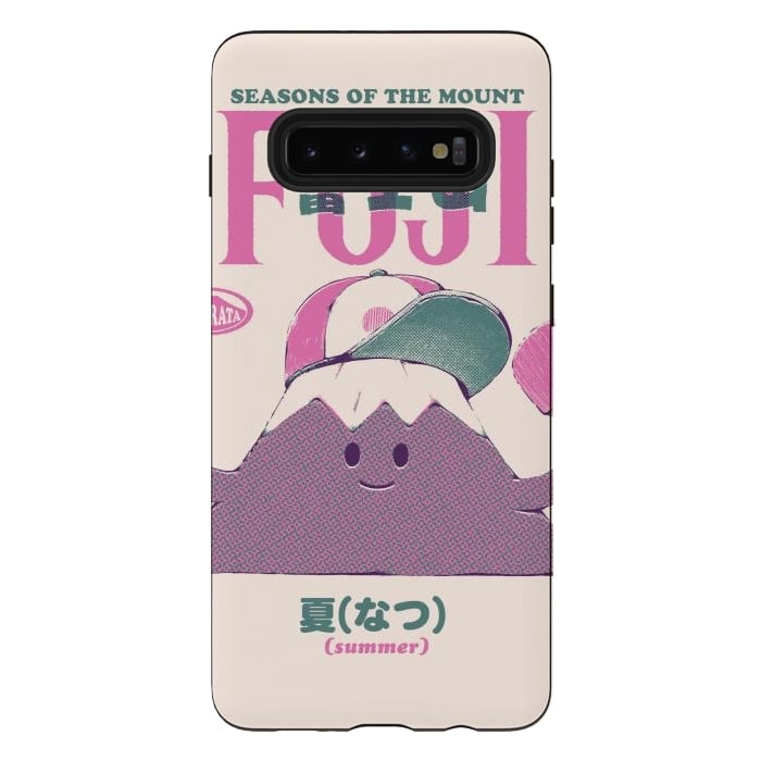 Galaxy S10 plus StrongFit Mount Fuji Summer by Ilustrata