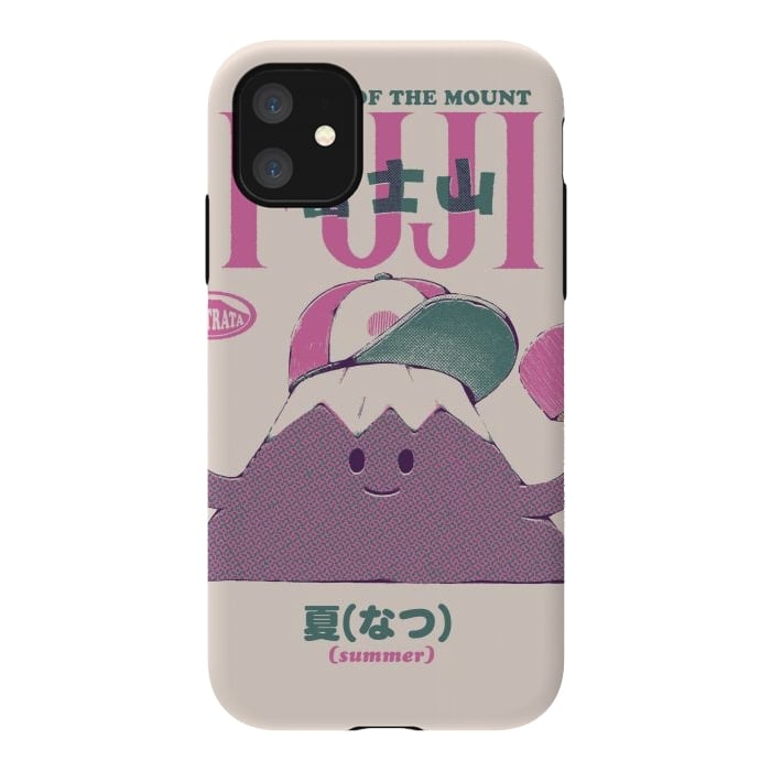 iPhone 11 StrongFit Mount Fuji Summer by Ilustrata