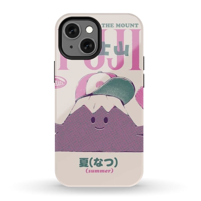 iPhone 12 mini StrongFit Mount Fuji Summer by Ilustrata